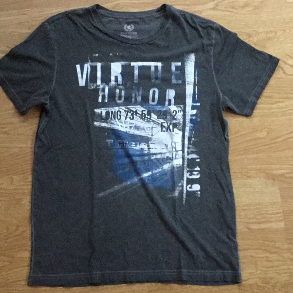 Express Grey graphic short sleeved tee